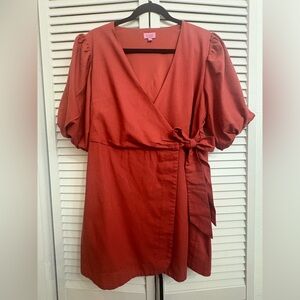 Mi Ami franchesca dress in orange size L